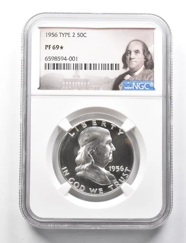 PF69* STAR 1956 Franklin Half Dollar Type 2 NGC *0528