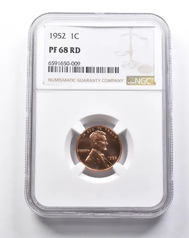 PF68 RD 1952 Lincoln Wheat Cent NGC a8020