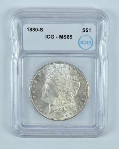 1880-S Morgan Silver Dollar MS65 ICG