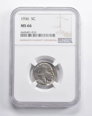 MS66 1936 Indian Head Buffalo Nickel NGC *2553