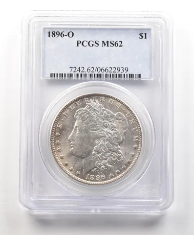 1896-O Morgan Silver Dollar MS62 PCGS a4889