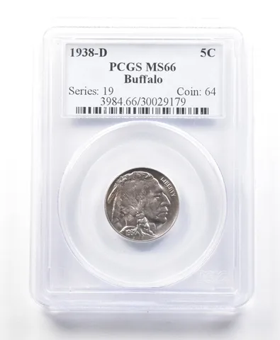 1938-D Indian Head Buffalo Nickel MS66 PCGS a2275