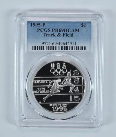 1995-P Olympic Track & Field Commemorative Dollar PR69 DCAM PCGS