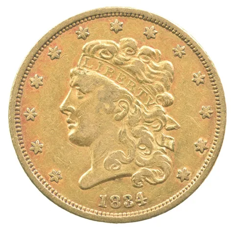 1834 $5 Classic Head Gold Half Eagle *2220