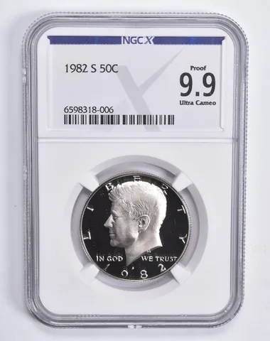 1982-S Kennedy Half Dollar 50c Proof 9.9 NGC X