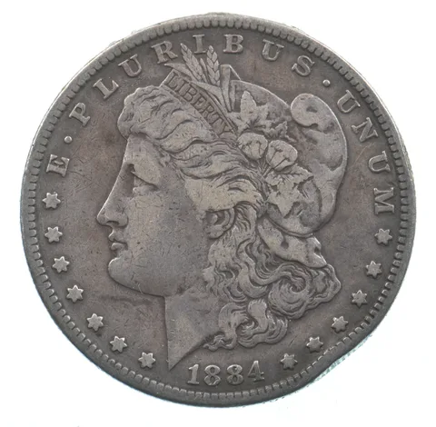 Early - 1884-S Morgan Silver Dollar - 90% US Coin *844