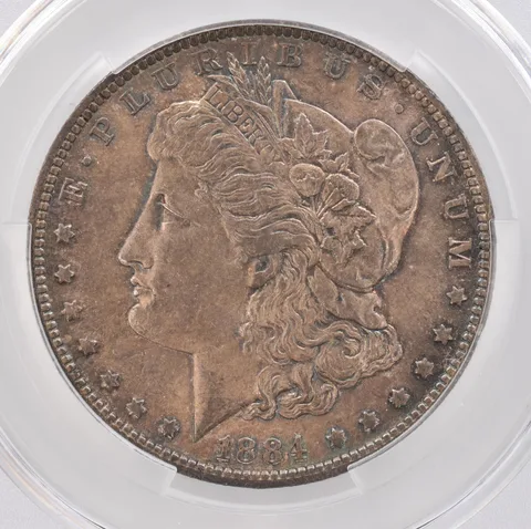 1884-O Morgan Silver Dollar MS62 CAC CACg Beautiful Tone *1620