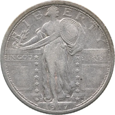 1917-S Standing Liberty Quarter a9432