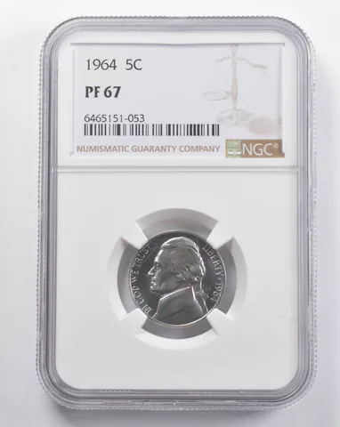 PF67 1964 Jefferson Nickel NGC a5750