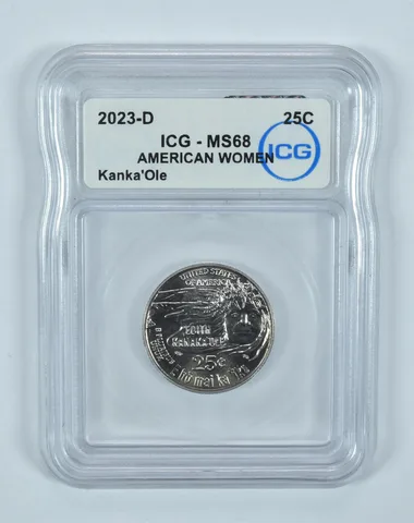 2023-D Washington Quarter Edith Kanaka'ole American Women MS68 ICG