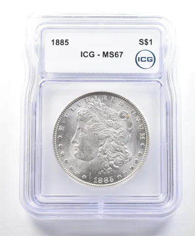 1885 Morgan Silver Dollar MS67 ICG *9006