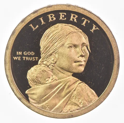 2011-S Sacagawea $1 Proof Wampanoag Treaty Gold Dollar
