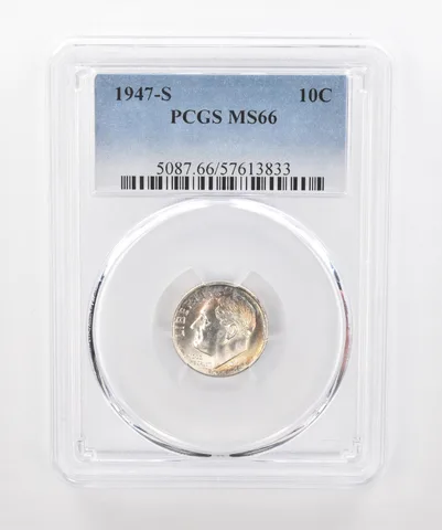 1947-S Roosevelt Dime MS66 PCGS Beautiful Tone *1534