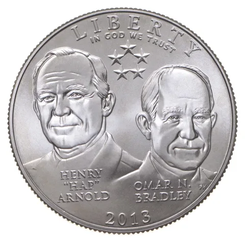 2013 Unc 5 Star Generals Commemorative Half Dollar