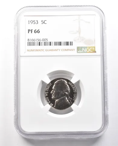 1953 Jefferson Nickel PF66 NGC PQ Cameo Contrast *8026