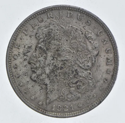 1921 Morgan Silver Dollar - Last Year Issue 90% $1 Bullion *520