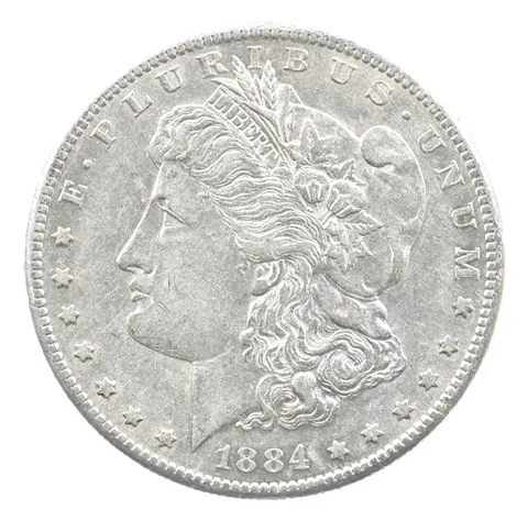 1884-S Morgan Silver Dollar a1841
