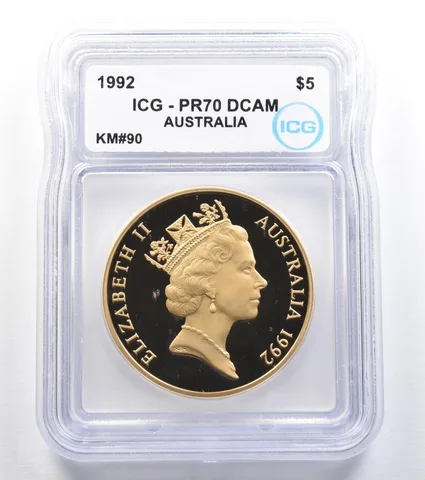 1992 Australia 5 Dollars KM#90 PR70 DCAM ICG *7905