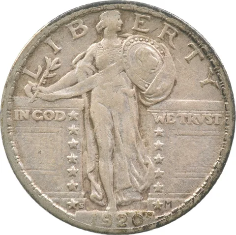 1920-S Standing Liberty Quarter a9283