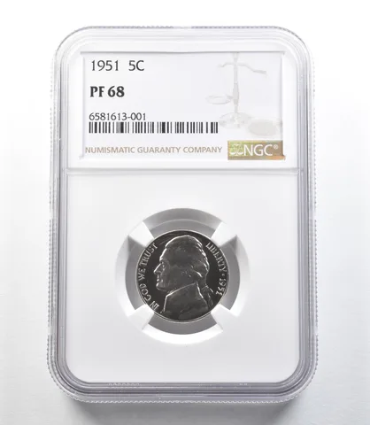 1951 Jefferson Nickel PF68 NGC *0131