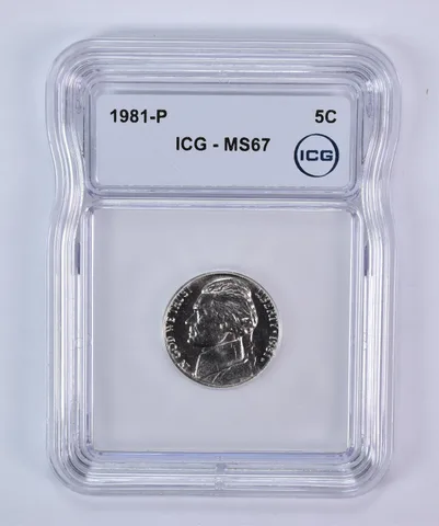 1981-P Jefferson Nickel MS67 ICG