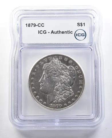 1879-CC Morgan Silver Dollar Authentic ICG *3331