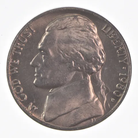1980-P Jefferson Nickel Unc