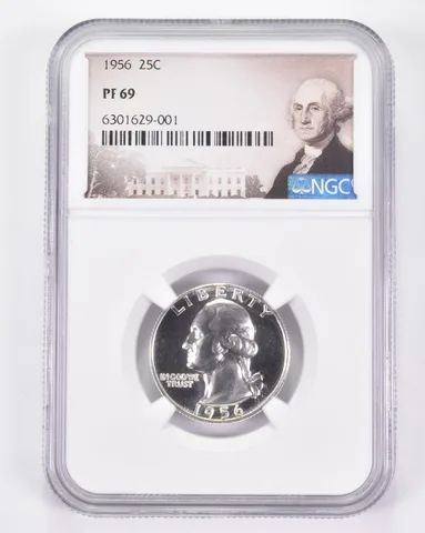 PF69 1956 Washington Quarter - Graded NGC Great Contrast *8980