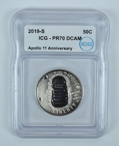 2019-S Apollo 11 Commemorative Half Dollar PR70 DCAM ICG