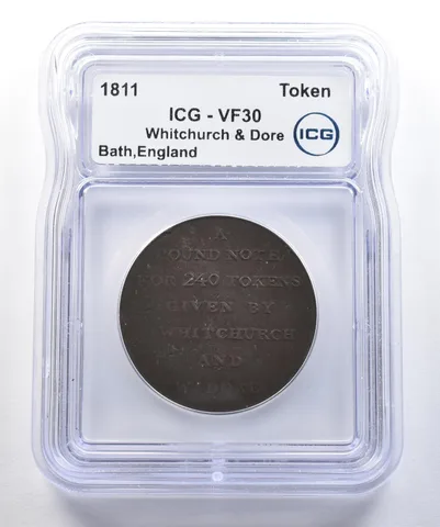 1811 Great Britain Token Whitchurch & Dore Bath VF30 ICG *7762
