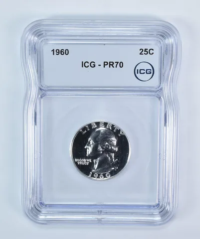 1960 Washington Quarter PR70 ICG