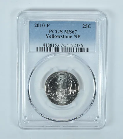 2010-P Washington Quarter ATB Yellowstone MS67 PCGS