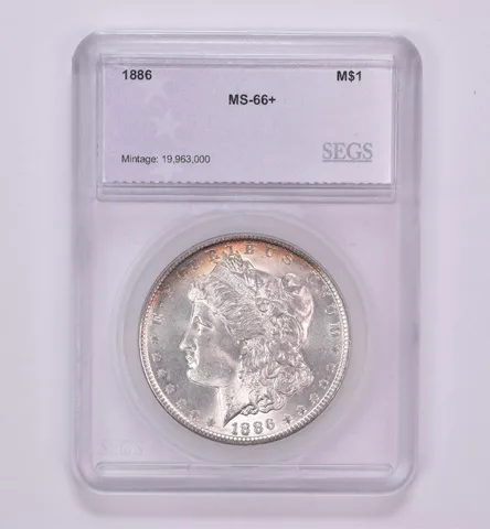1886 Morgan Silver Dollar Beautiful Tone *0470