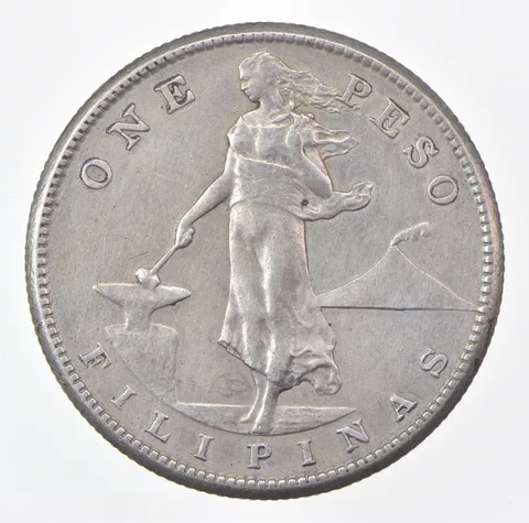 1908-S Philippines 1 Peso *0566