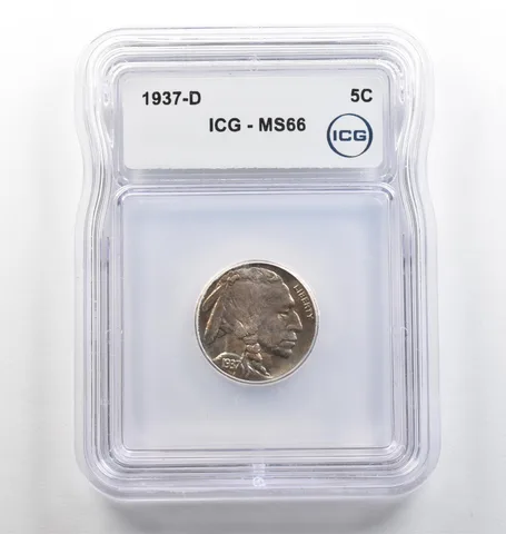 1937-S Indian Head Buffalo Nickel MS66 ICG *3992