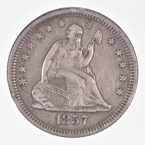 1857-O Seated Liberty Quarter *1811