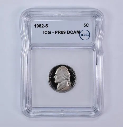 1982-S Jefferson Nickel PR69 DCAM ICG