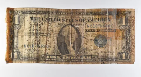 1935 A $1 Silver Certificate Blue Seal Short Snorter *9638