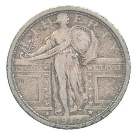 1917 Standing Liberty Quarter Type 1 *9686