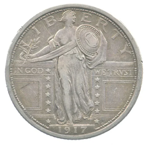 1917 Standing Liberty Quarter Type 1 *4763