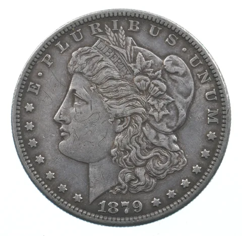 Early - 1879-S Morgan Silver Dollar - 90% US Coin *753