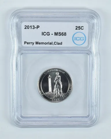 2013-P Washington Quarter ATB Perry Memorial CLAD MS68 ICG