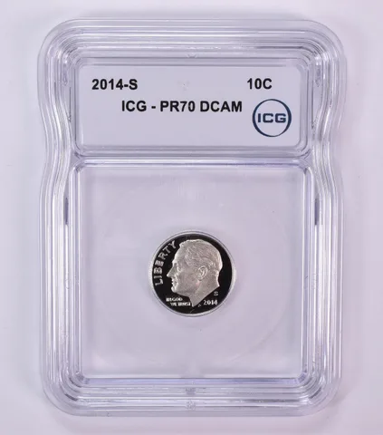 2014-S Roosevelt Dime PR70 DCAM ICG