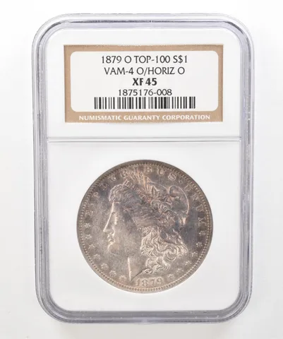 1879-O Morgan Silver Dollar VAM-4 O/Horizontal O XF45 NGC Beautiful Tone a5199