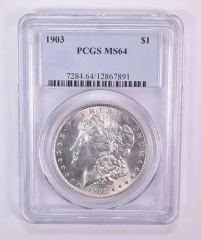 1903 Morgan Silver Dollar MS64 PCGS Blue Label