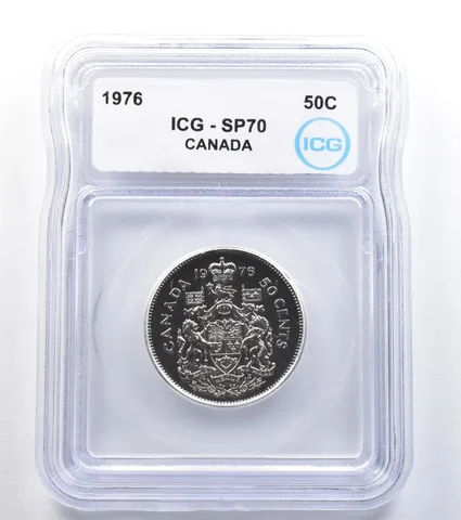 1976 Canada 50 Cents SP70 ICG a7830