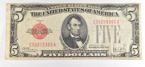 1928 A $5 Legal Tender Note Red Seal *6098