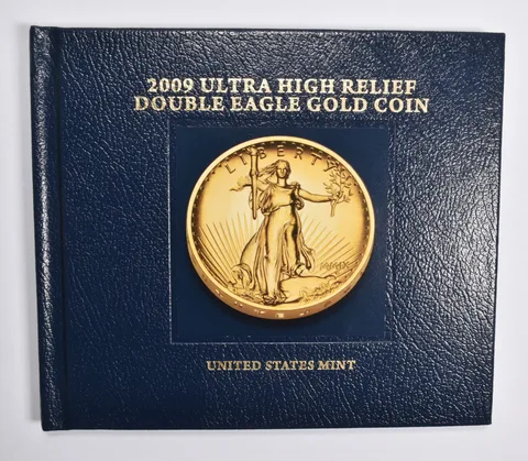 2009 Ultra High Relief Double Eagle Gold Coin Hardcover Companion Book
