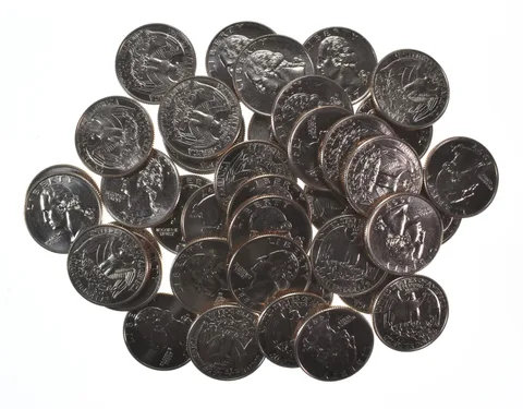 Lot (40) 1997-D Washington Quarter Clad Unc Roll