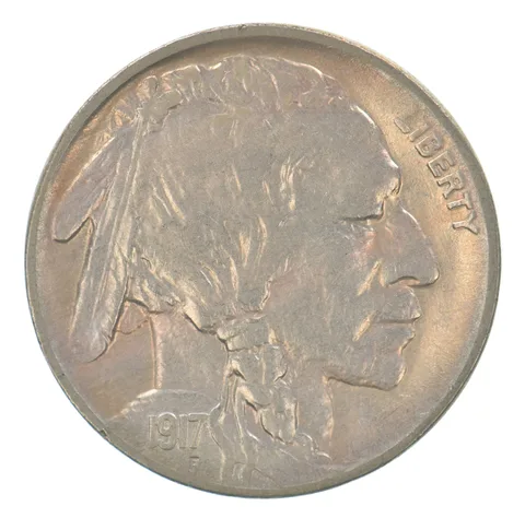 1917 Indian Head Buffalo Nickel Beautiful Tone *4153